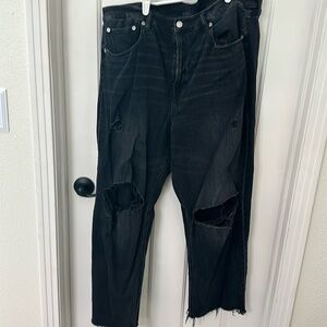 Gently used American eagle strigid baggy straight jean size 18